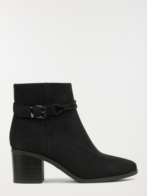 Bottines noires bride femme...