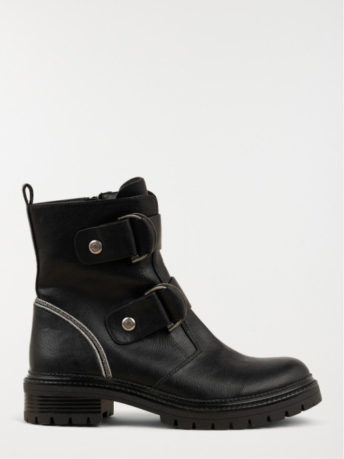 Bottines plates zippées femme (36-41)