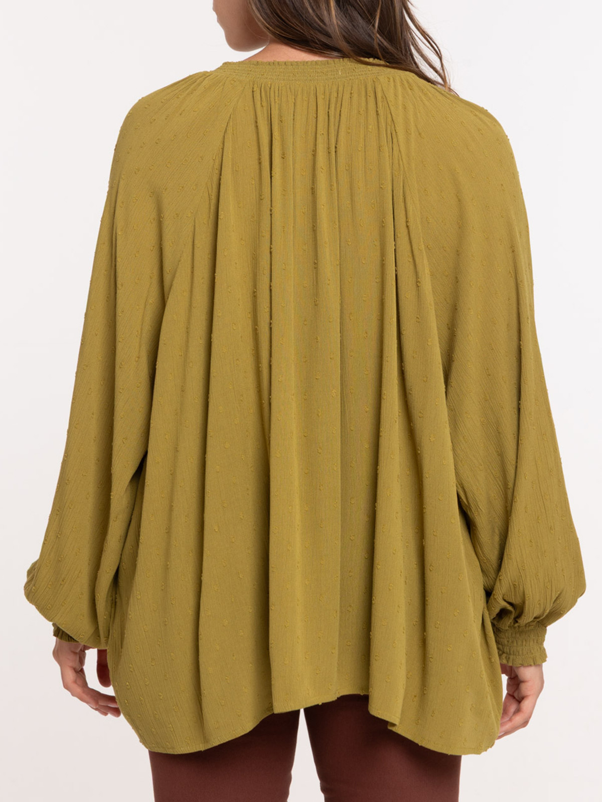Blouse manche longue fluide femme