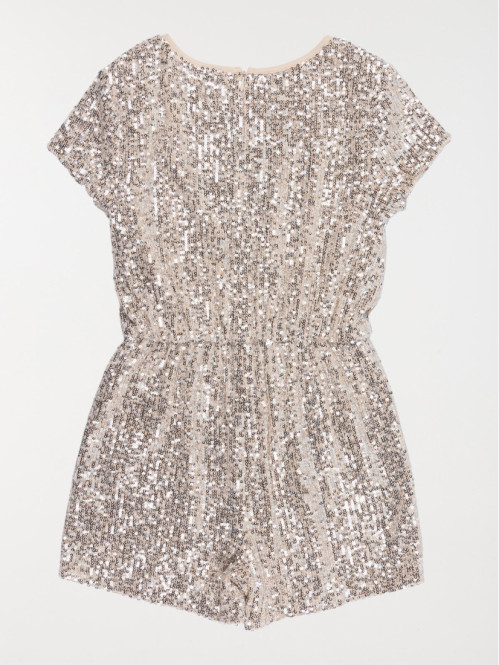 Combinaison sequins courte fille (3-12A) Combinaison sequins courte fille (3-12A)