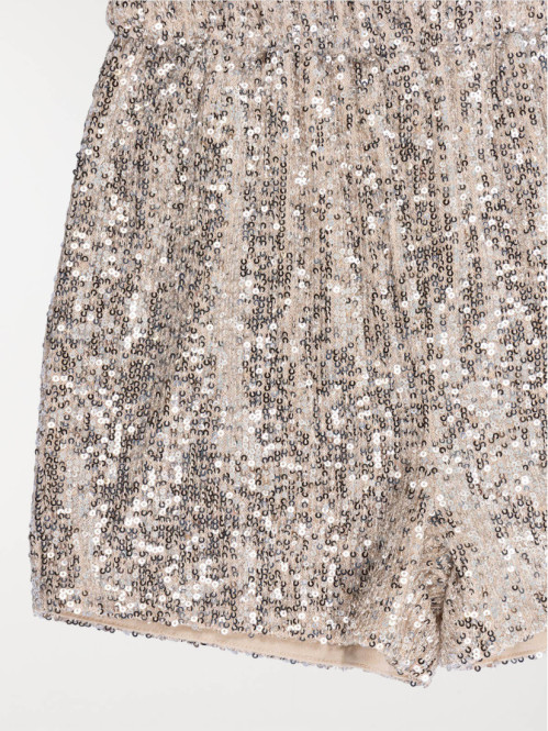 Combinaison sequins courte fille (3-12A) Combinaison sequins courte fille (3-12A)