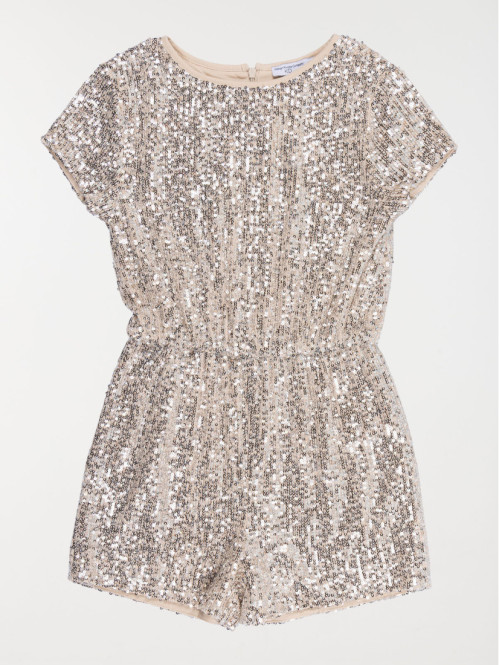 Combinaison sequins courte fille (3-12A) Combinaison sequins courte fille (3-12A)