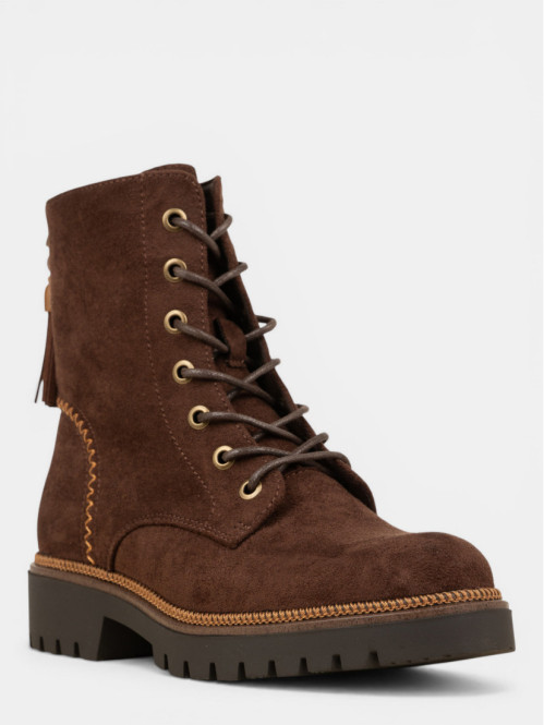 Bottines montantes marrons...