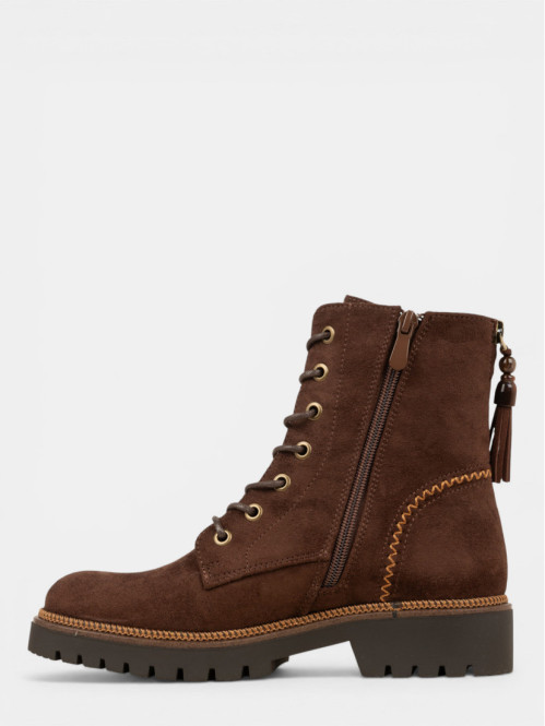 Bottines montantes marrons...