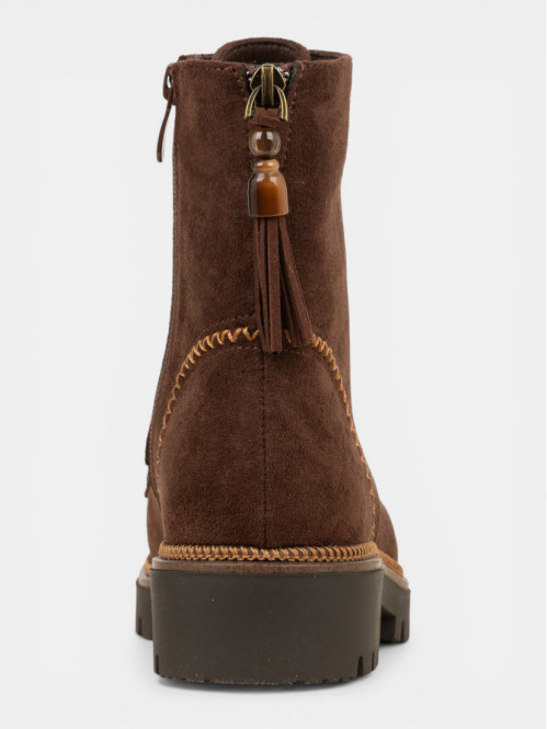 Bottines montantes marrons...