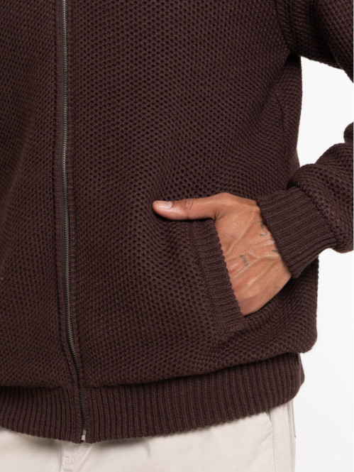 Gilet zippé texturé homme
