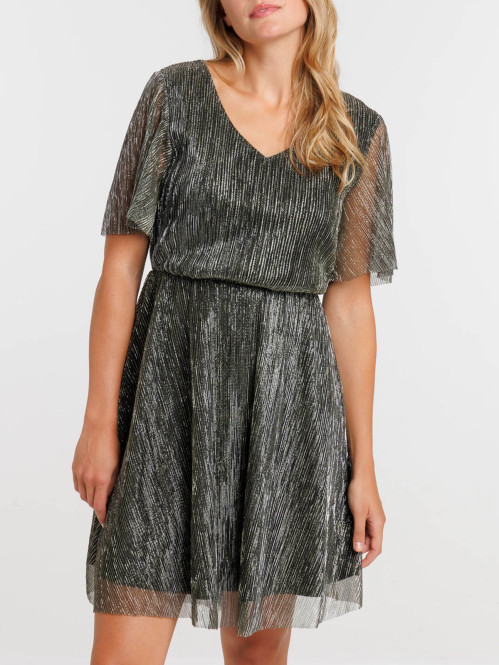 Robe courte avec fibre...