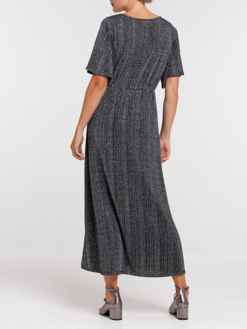 Robe longue noire femme