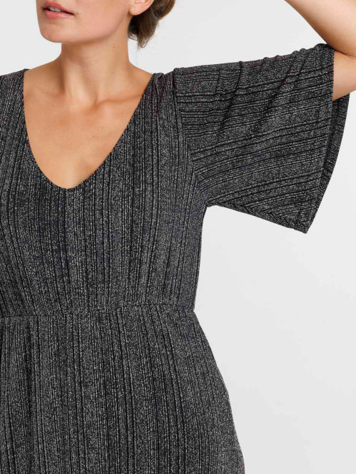 Robe longue noire femme