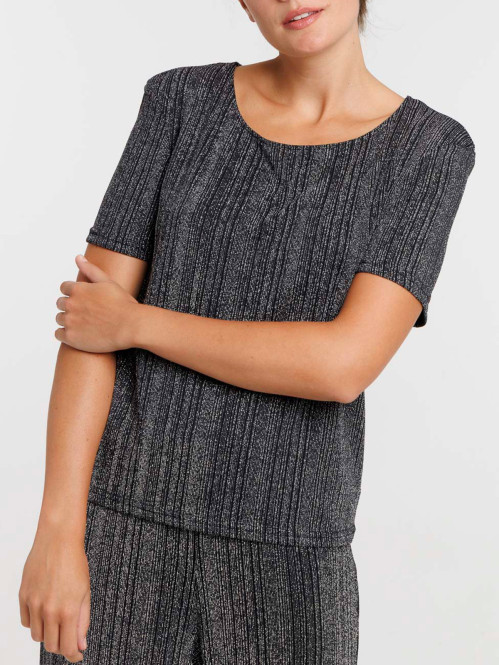T-shirt pailleté femme