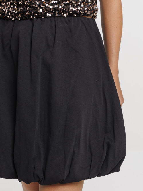 Jupe forme boule noire femme