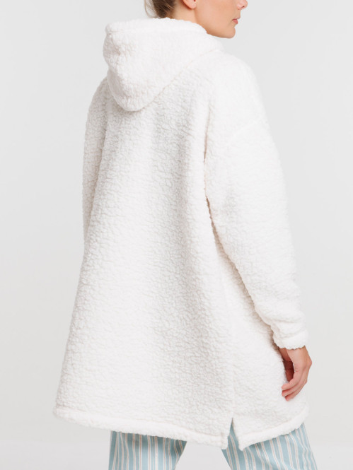 Sweat sherpa à capuche femme