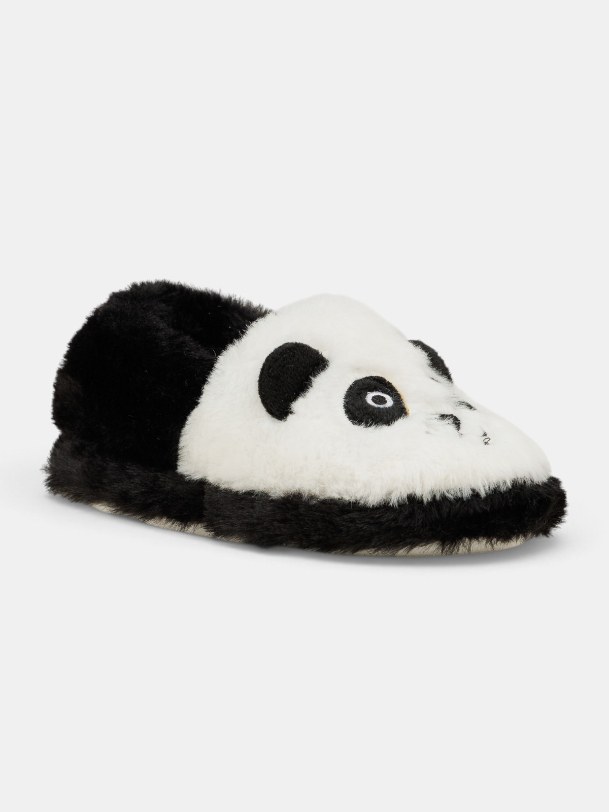 Chaussons écru panda garçon (31-36)