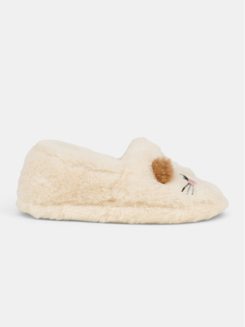 Chausson beige léopard...