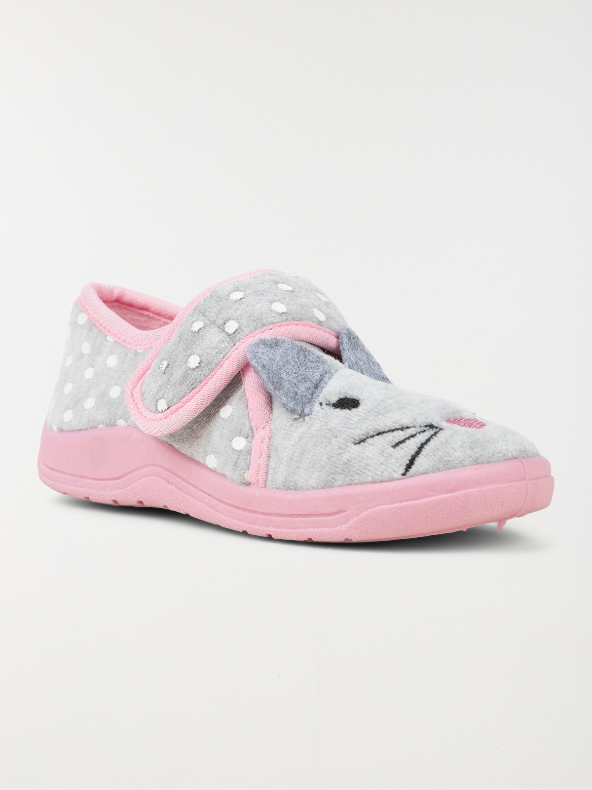 Chausson gris souris fille (24-30) Chausson gris souris fille (24-30)