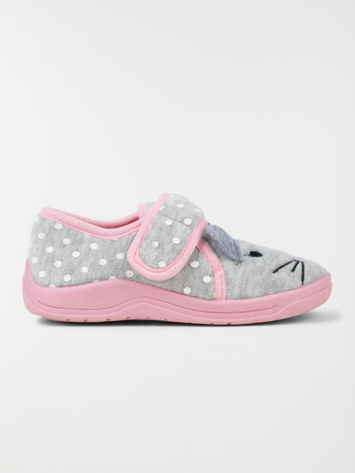 Chausson gris souris fille (24-30) Chausson gris souris fille (24-30)