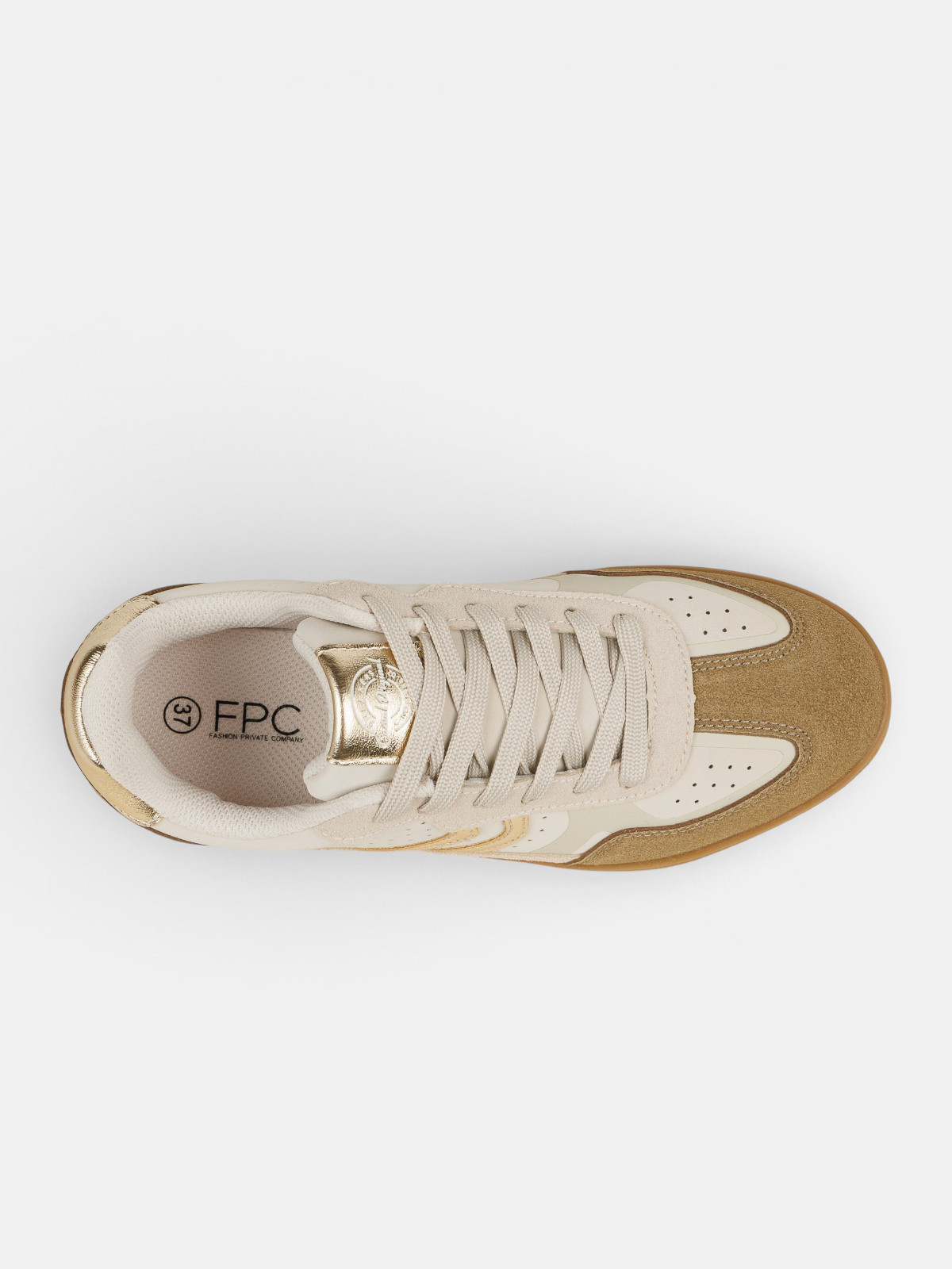 Baskets détails dorés femme (36-41)