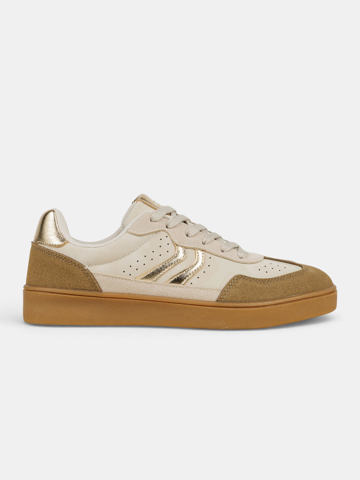 Baskets détails dorés femme (36-41)