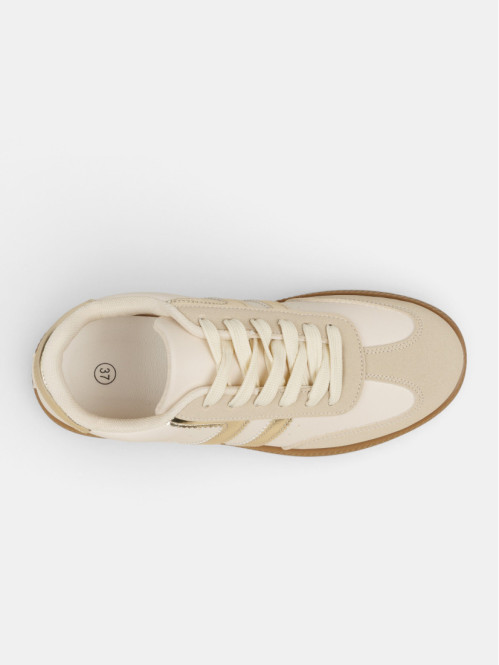 Basket confort beige femme...