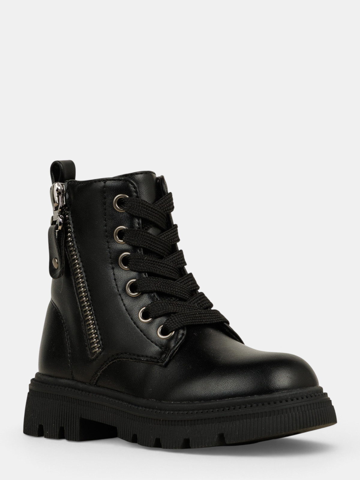 Bottines noires zippées fille (24-30) Bottines noires zippées fille (24-30)