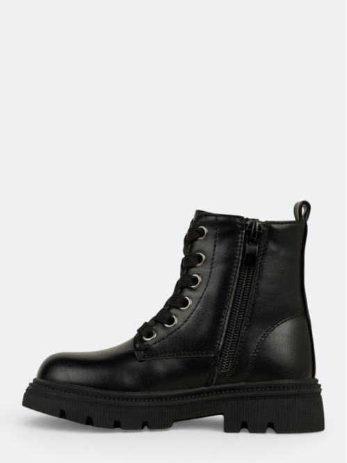 Bottines noires zippées...