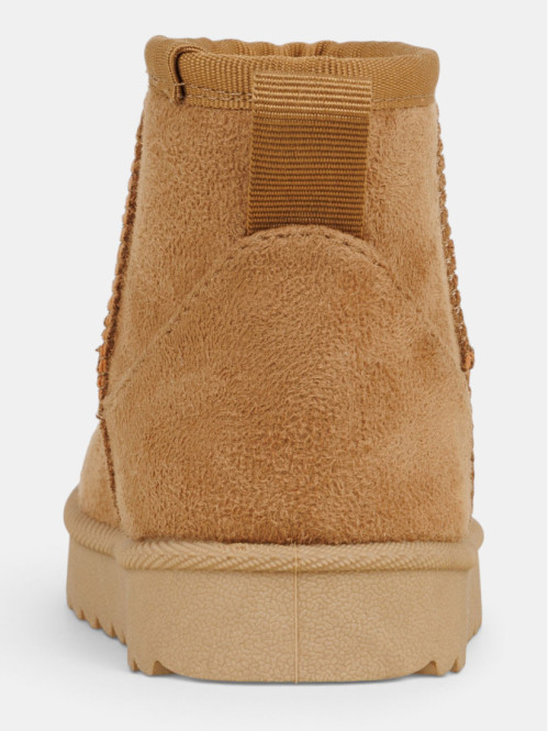 Bottines fourrées beige...