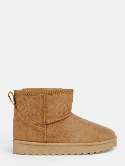 Bottines fourrées beige...