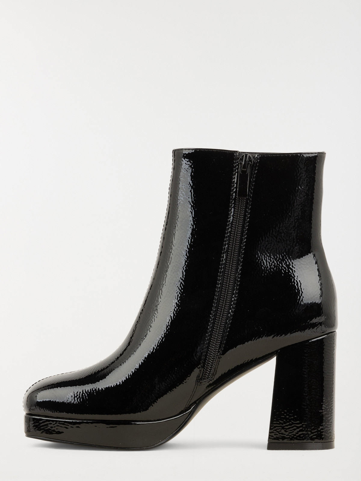Bottines vernies à talon femme (36-41)