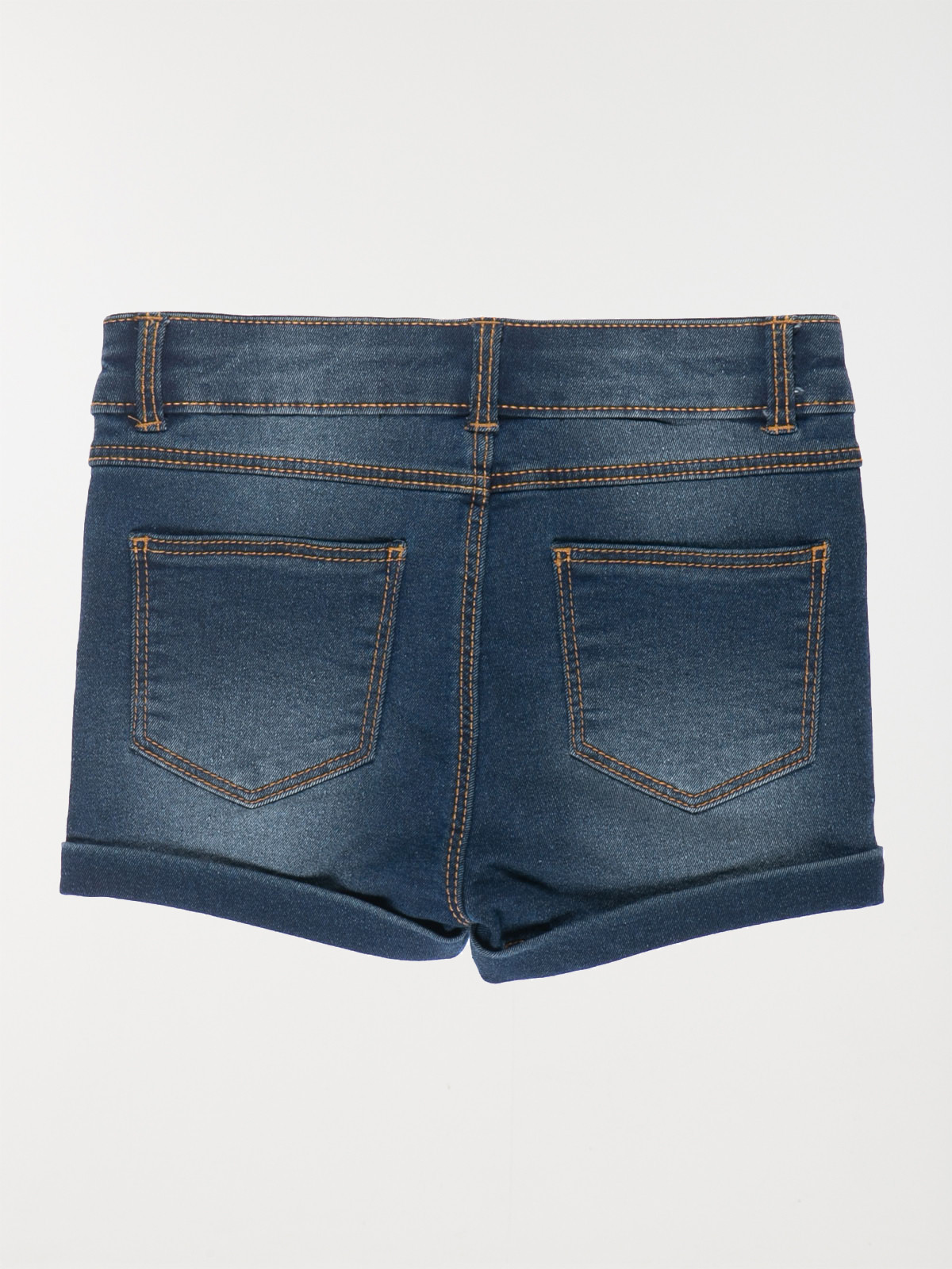 Short en jean basique stone fille (3-8A) Short en jean basique stone fille (3-8A)