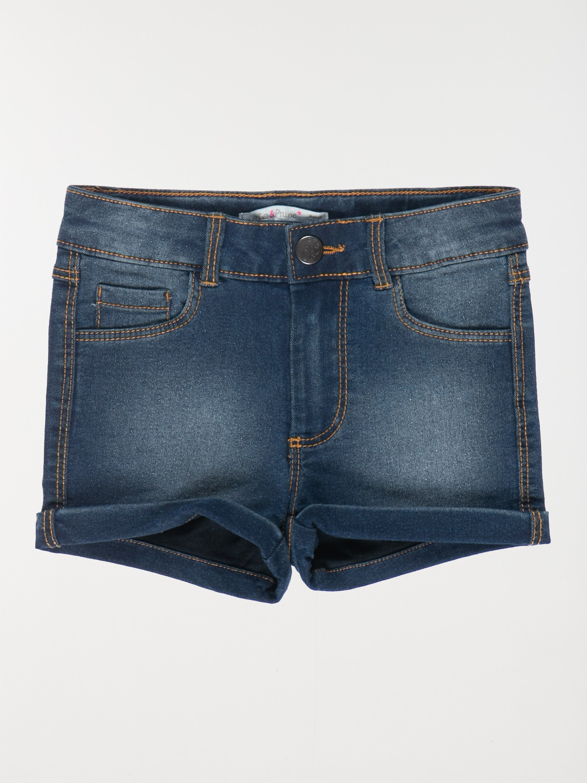 Short en jean basique stone fille (3-8A) Short en jean basique stone fille (3-8A)