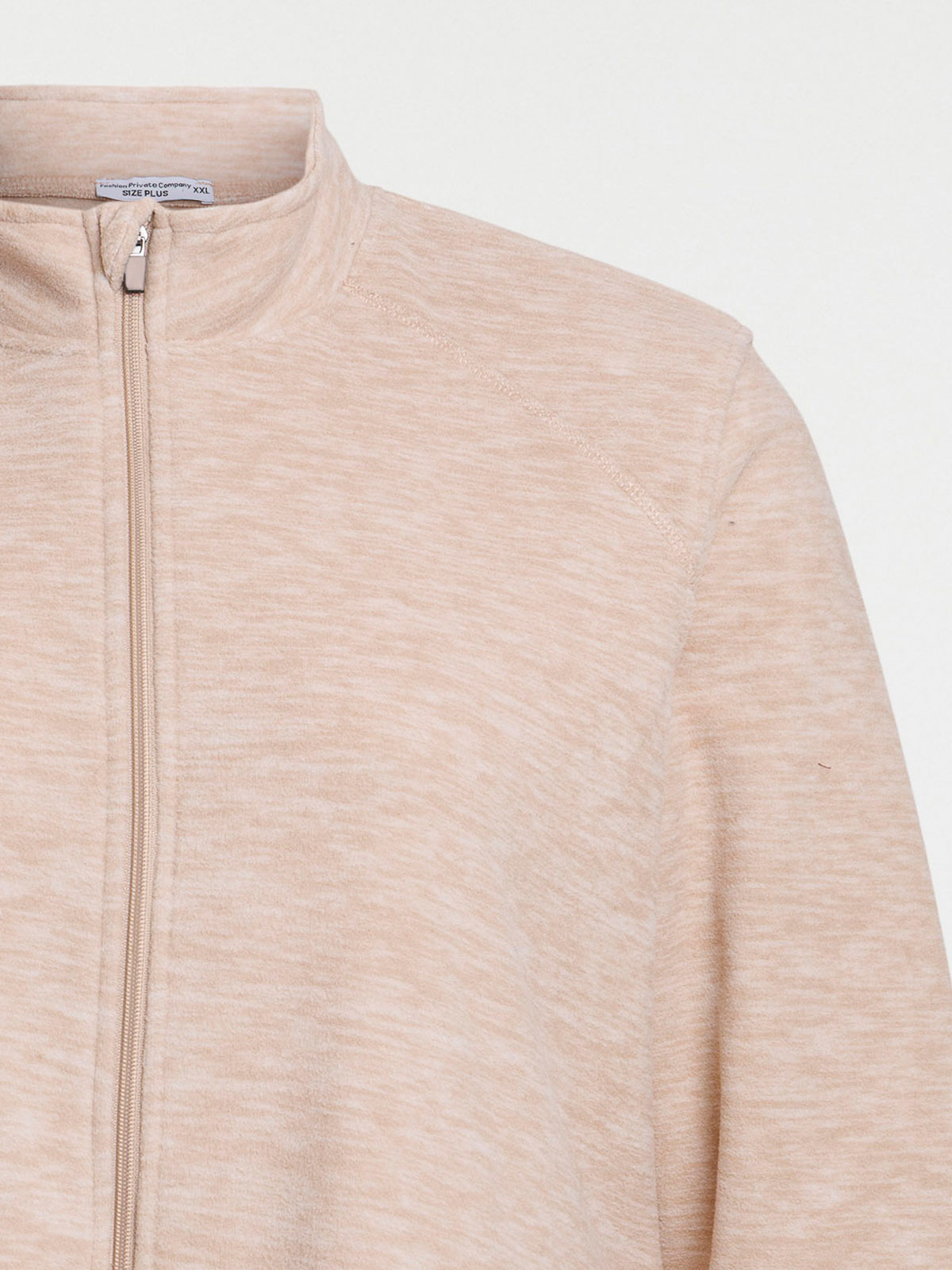Sweat polaire zippé grande taille femme