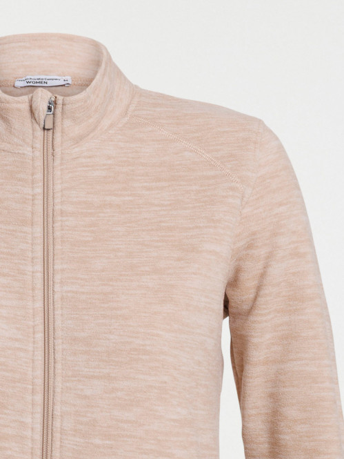 Polaire beige chiné zippé...