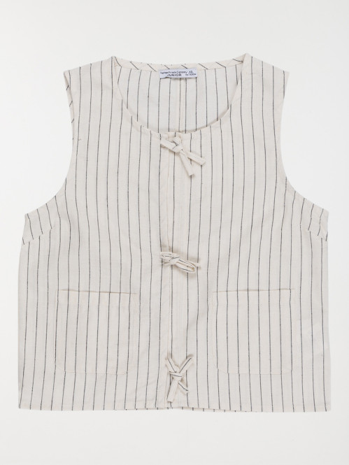 Blouse nouée devant fille...