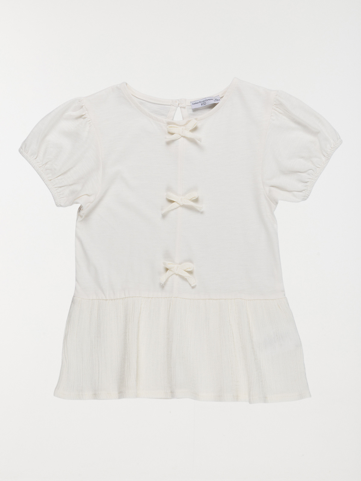 Blouse manches courtes fille (3-12A) Blouse manches courtes fille (3-12A)