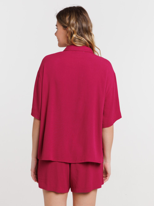 Pyjashort femme coloris plum