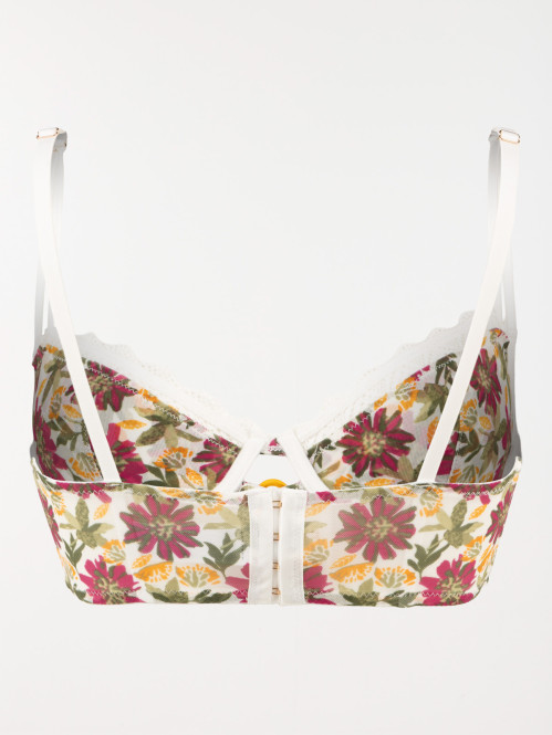 Bustier motif floral femme...