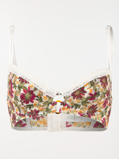 Bustier motif floral femme...