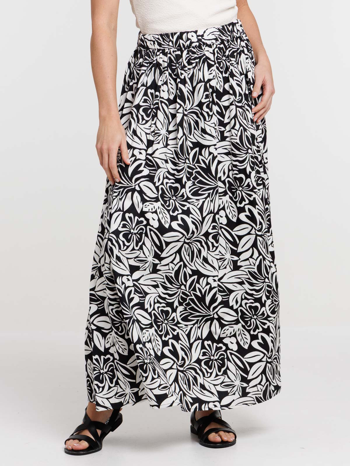 Jupe longue imprimée floral femme