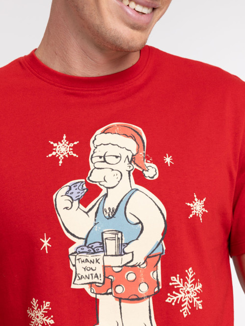 T-shirt Homer Simpson rouge...