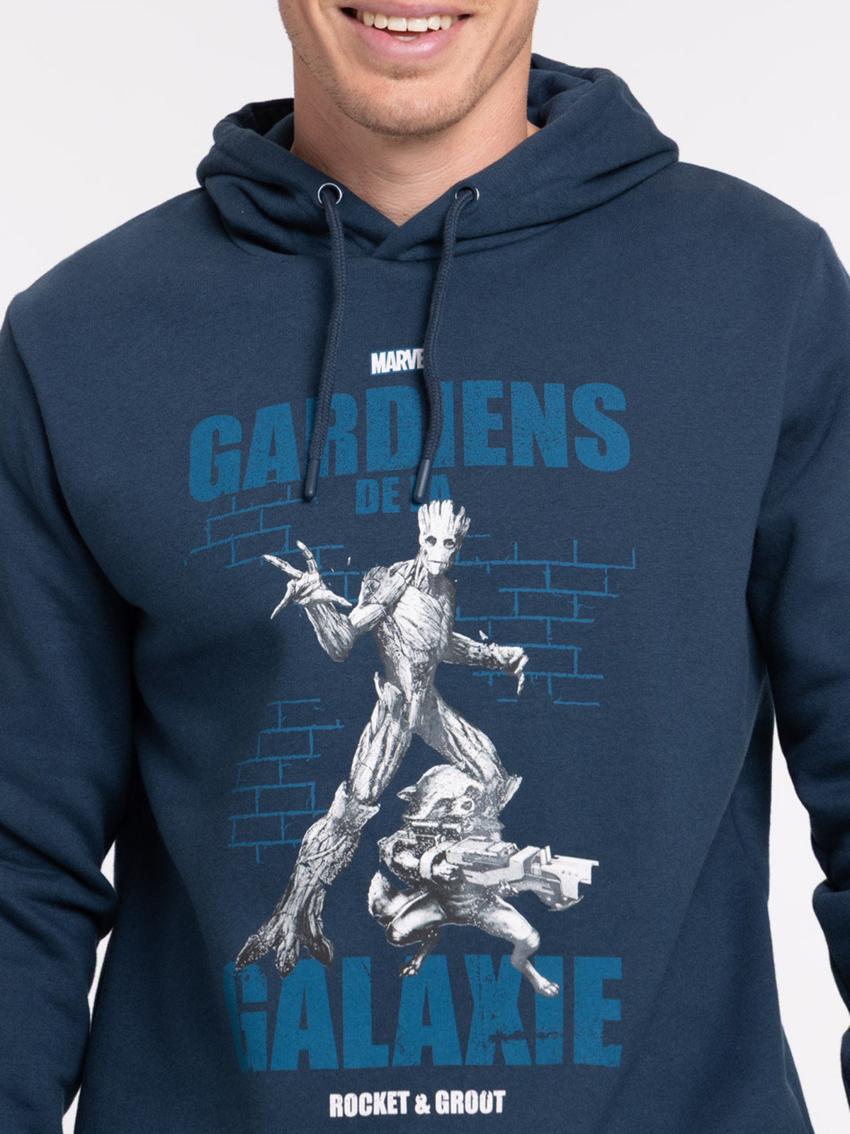 Sweat à capuche Rocket et Groot homme