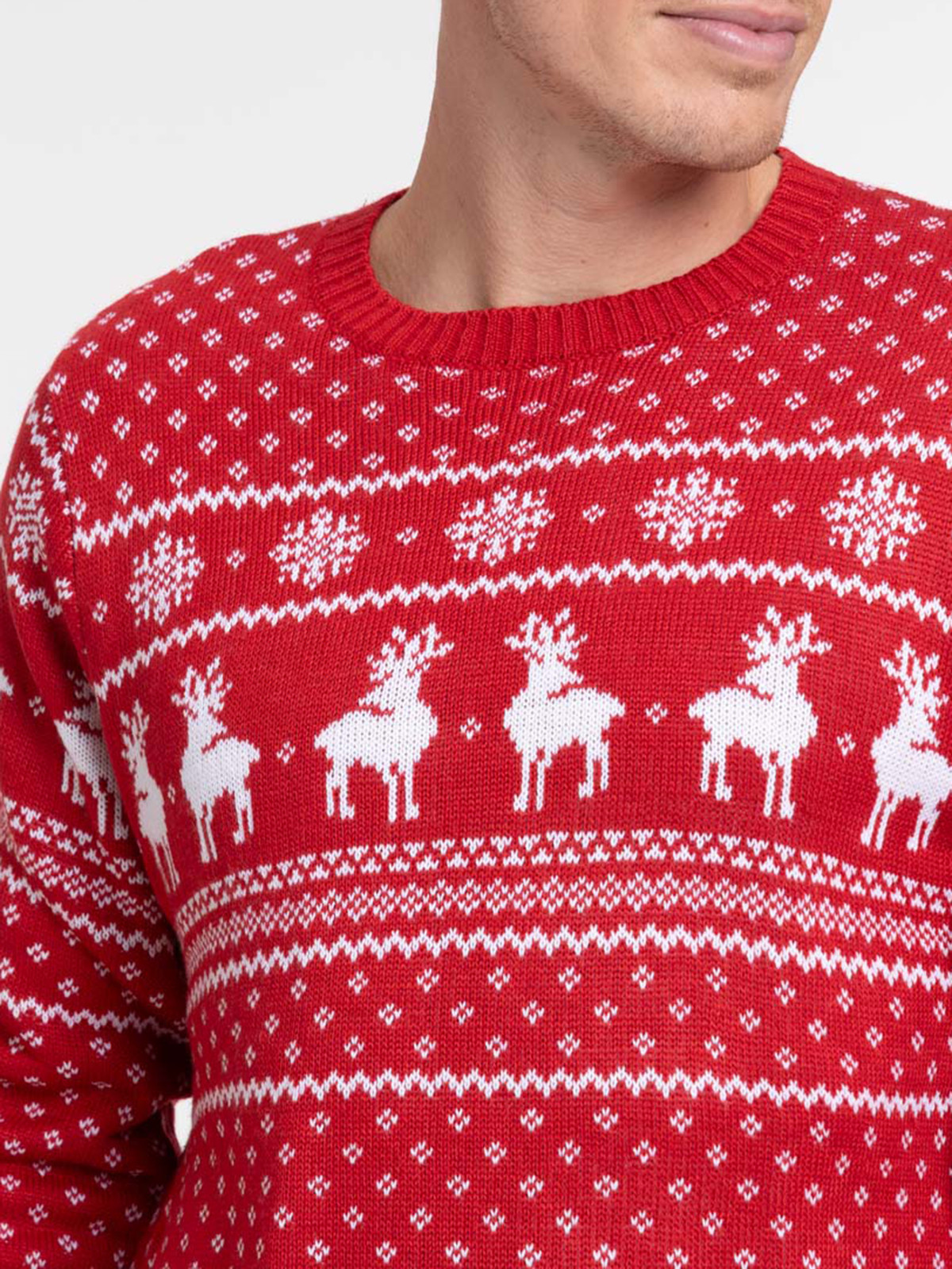 Pull de Noël rouge opéra homme Pull de Noël rouge opéra homme