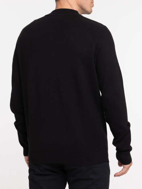 Gilet sweat zippé noir homme