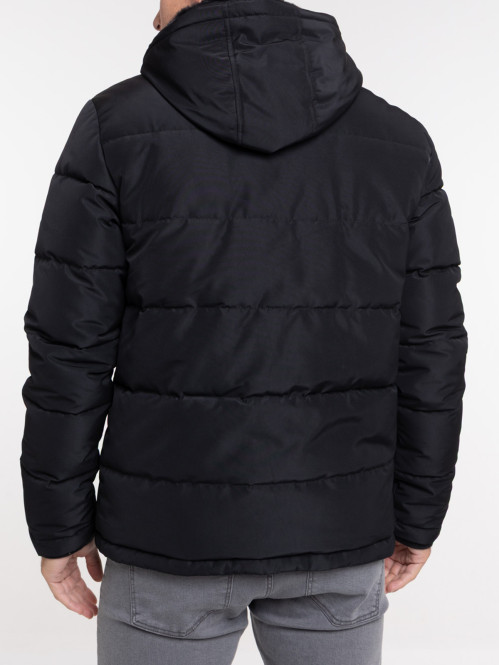 Blouson à capuche noir homme