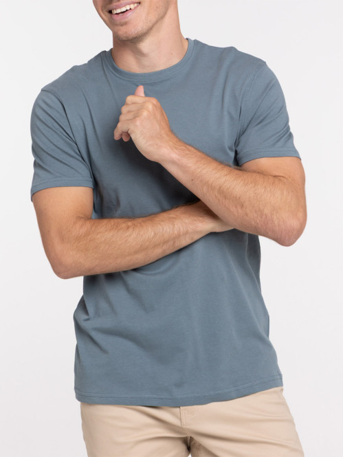 T-shirt col rond coloris...