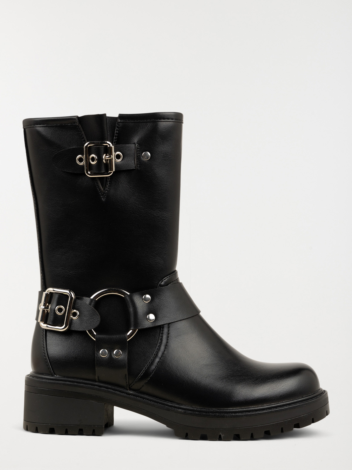 Bottines noires brides femme (36-41)