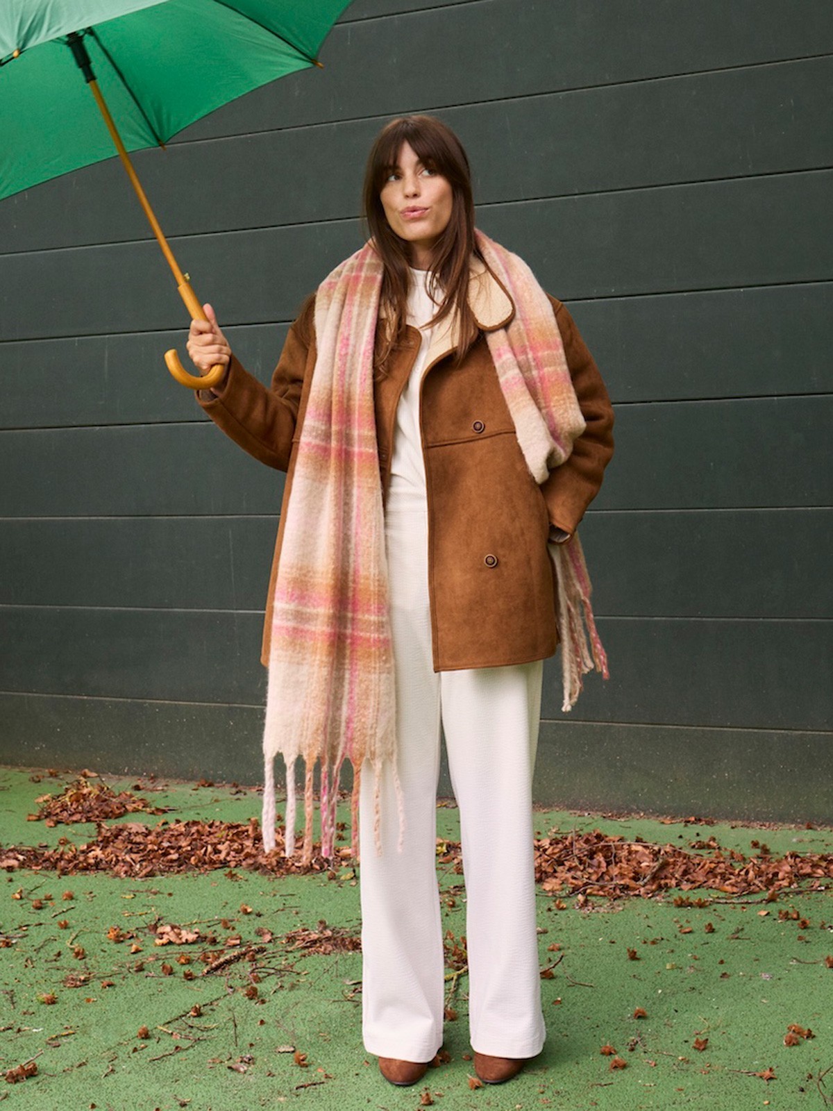 Manteau camel doublure sherpa femme