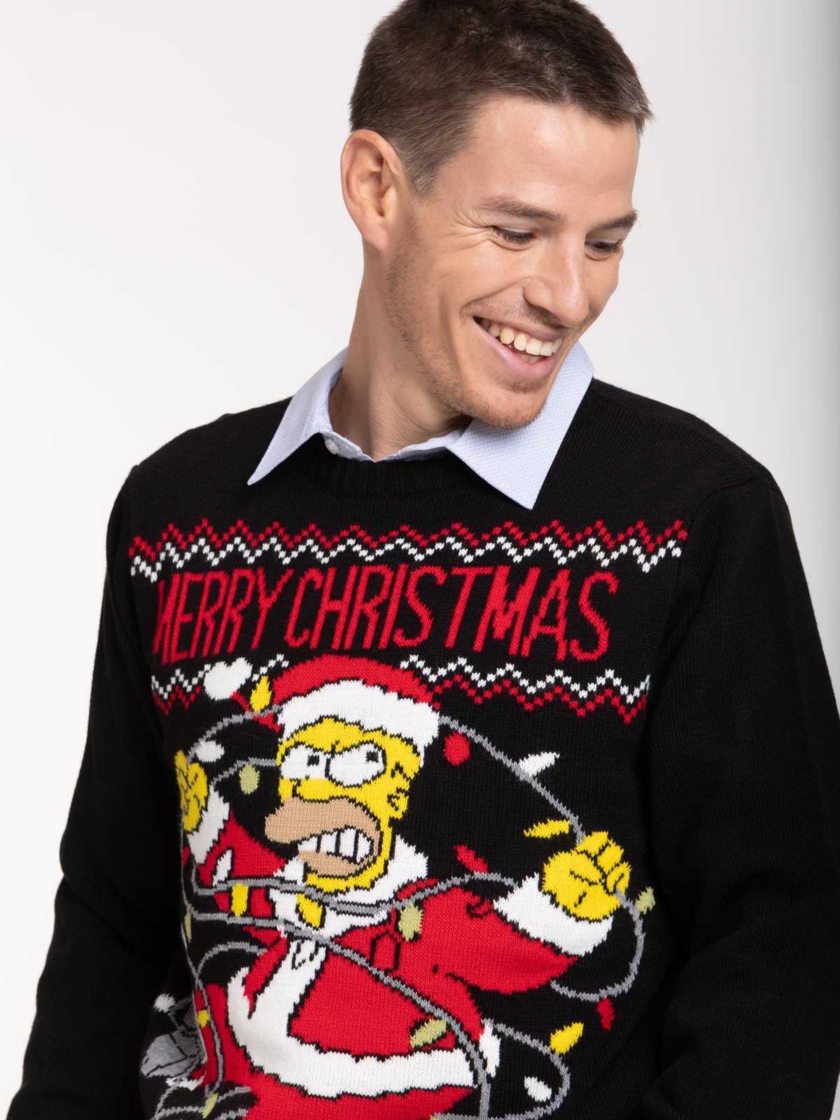Pull de Noël Homer Simpson homme