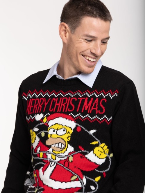Pull de Noël Homer Simpson...