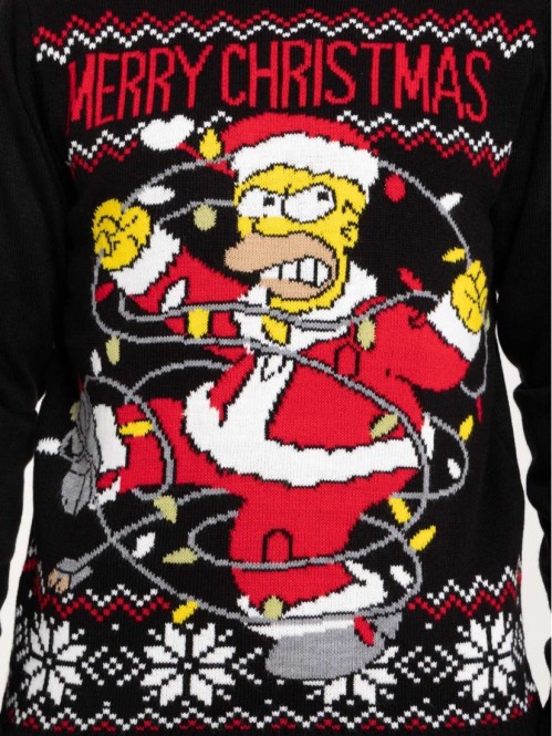 Pull de Noël Homer Simpson...