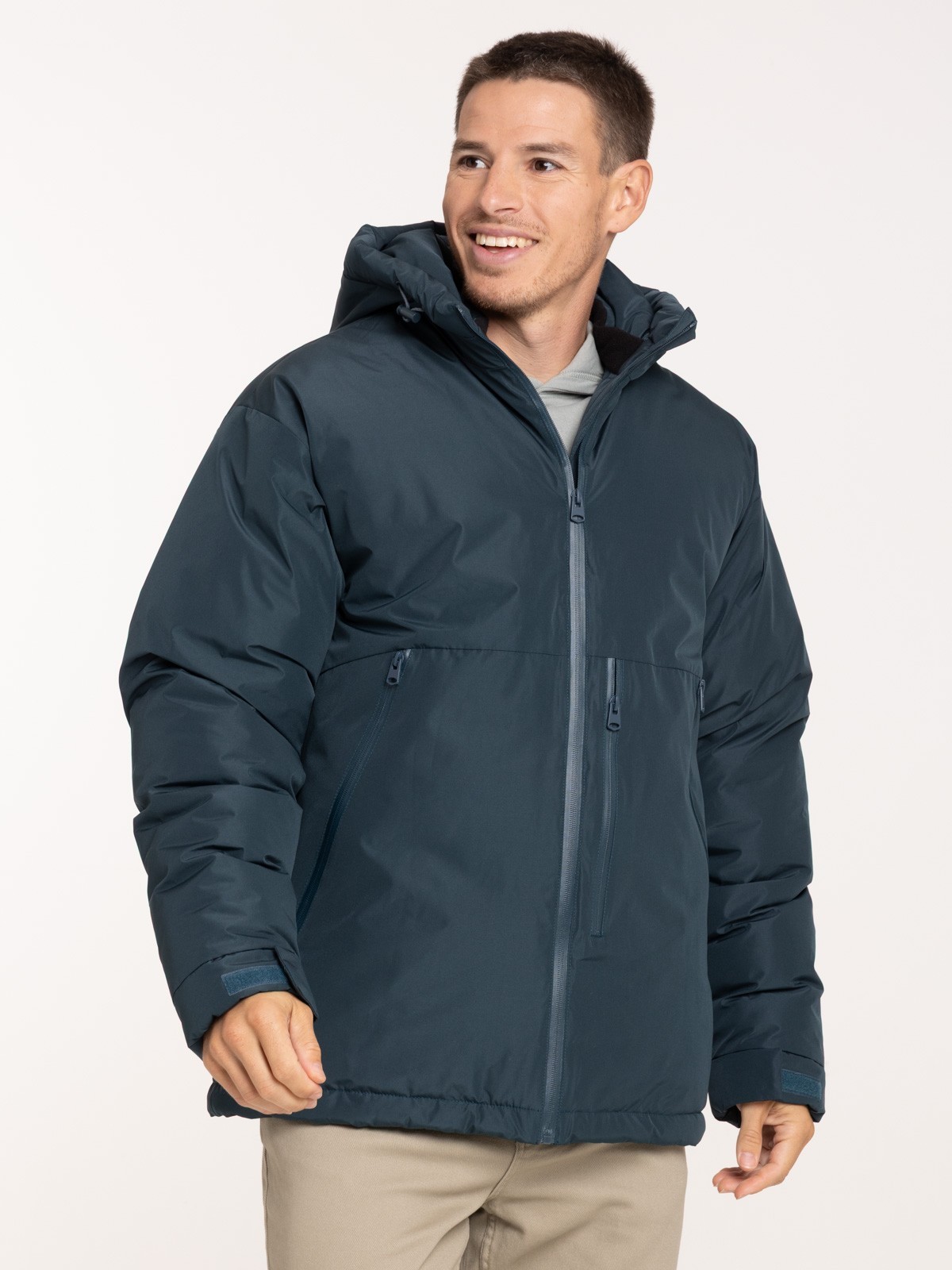 Parka à capuche bleu nuit homme Parka à capuche bleu nuit homme